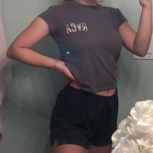 RVCA grey crop top!